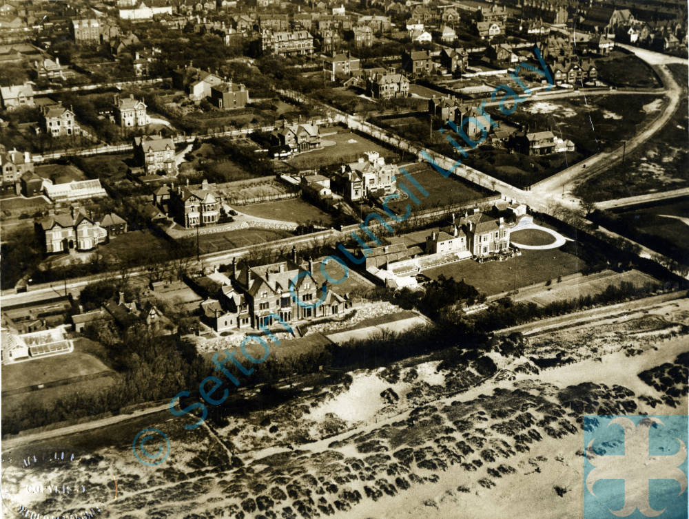 Aerial view of Blundellsands Sefton Council Library & Local Studies