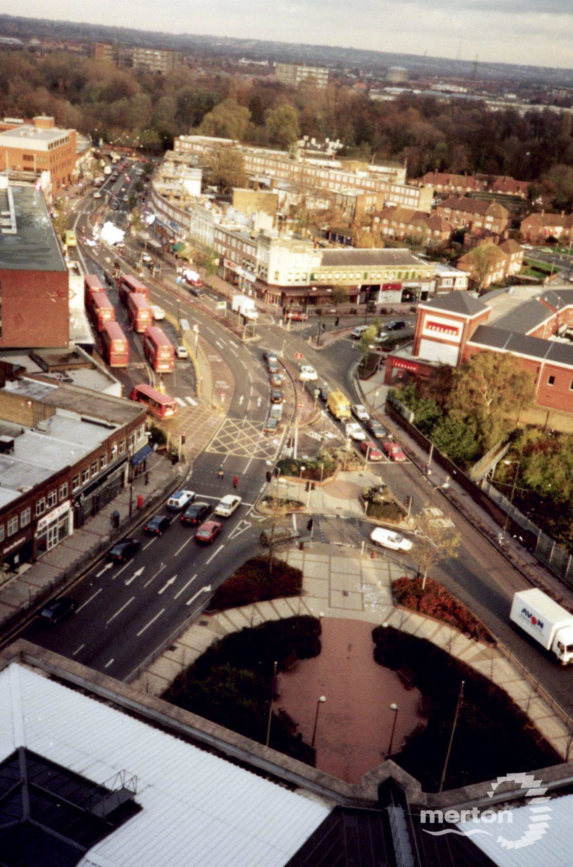 London Road, Morden Aerial view of Morden Centre Merton Memories