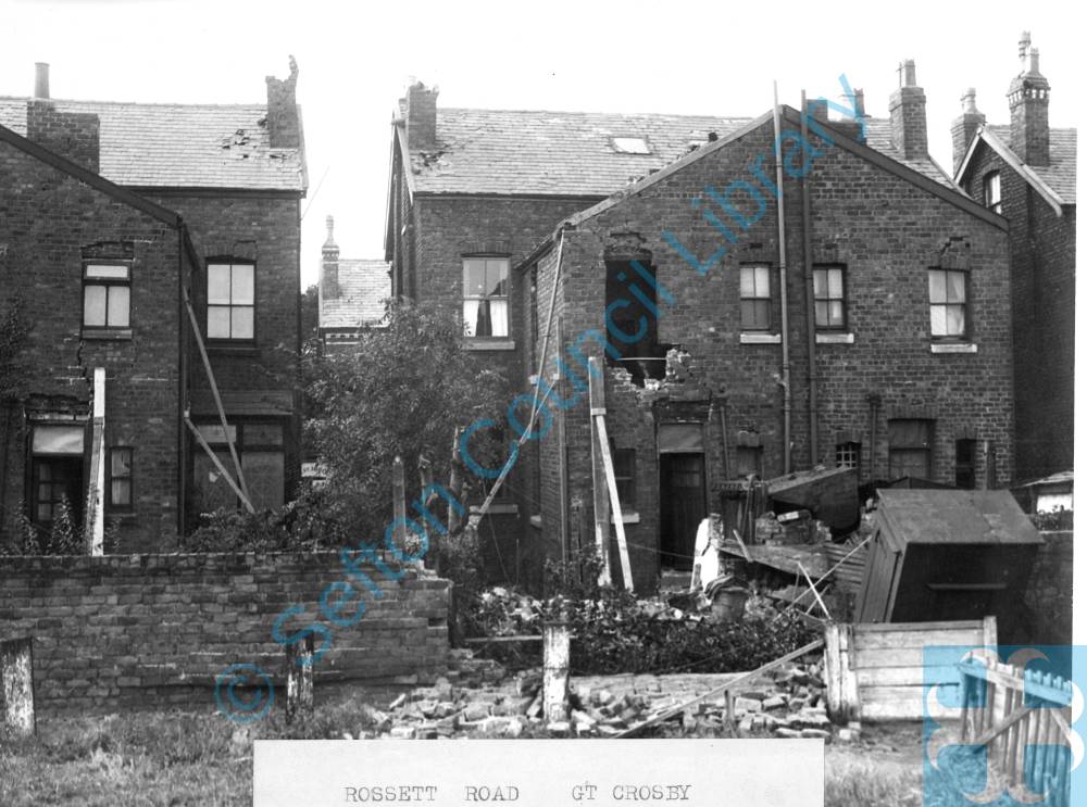 Rossett Road, Crosby, May 1941 (rear of house) Sefton Council Library