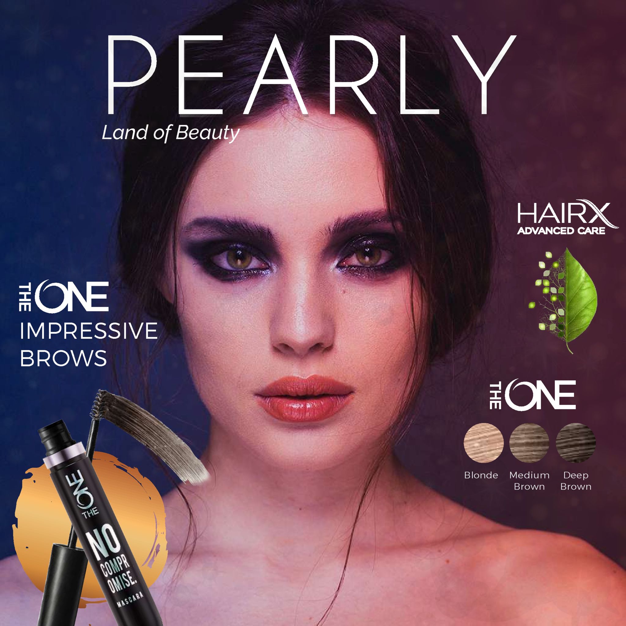pearly land of beauty hairx advanced care one impressive brows hone blonde medium deep brown brown 