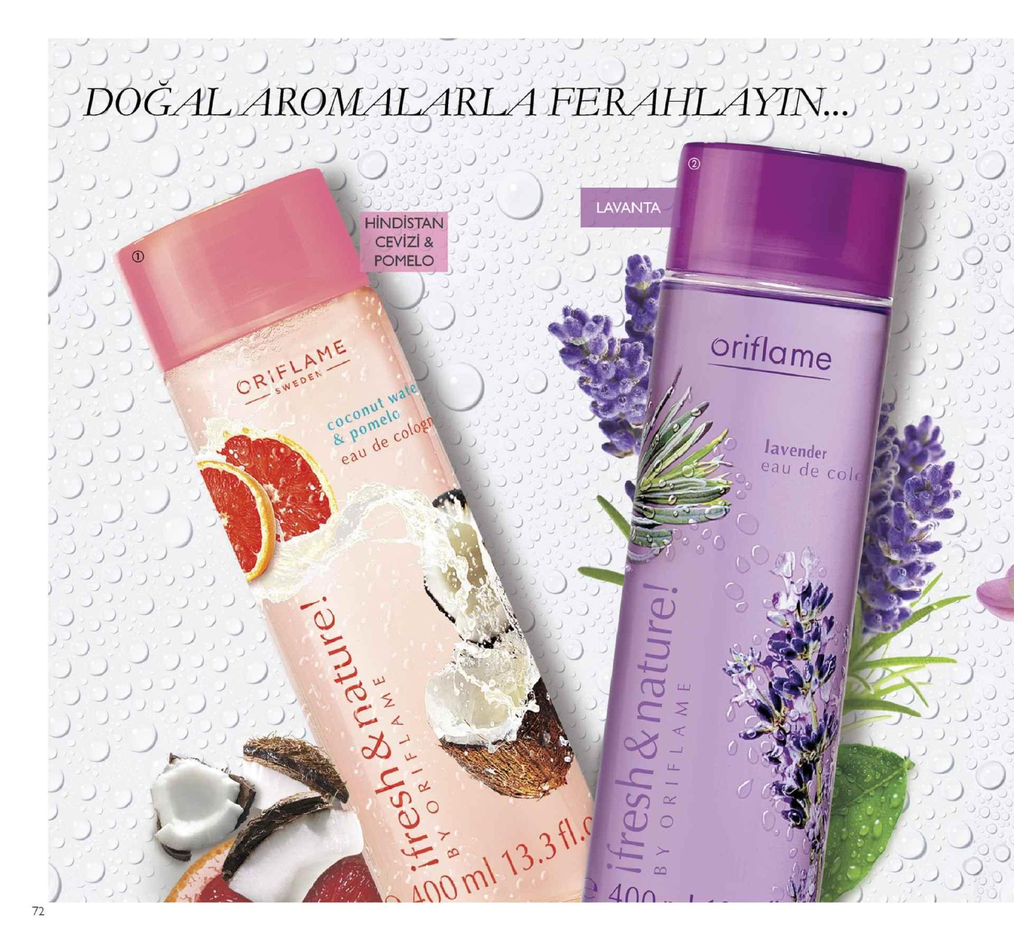 doğalaronl ilari a ferahlayin ' . hindistan ) lavanta pomelo oriflame sweden oriflame coconut wate & pomelo eau de colog lavender eau de col て 72 400 ml 13.3 fl. 