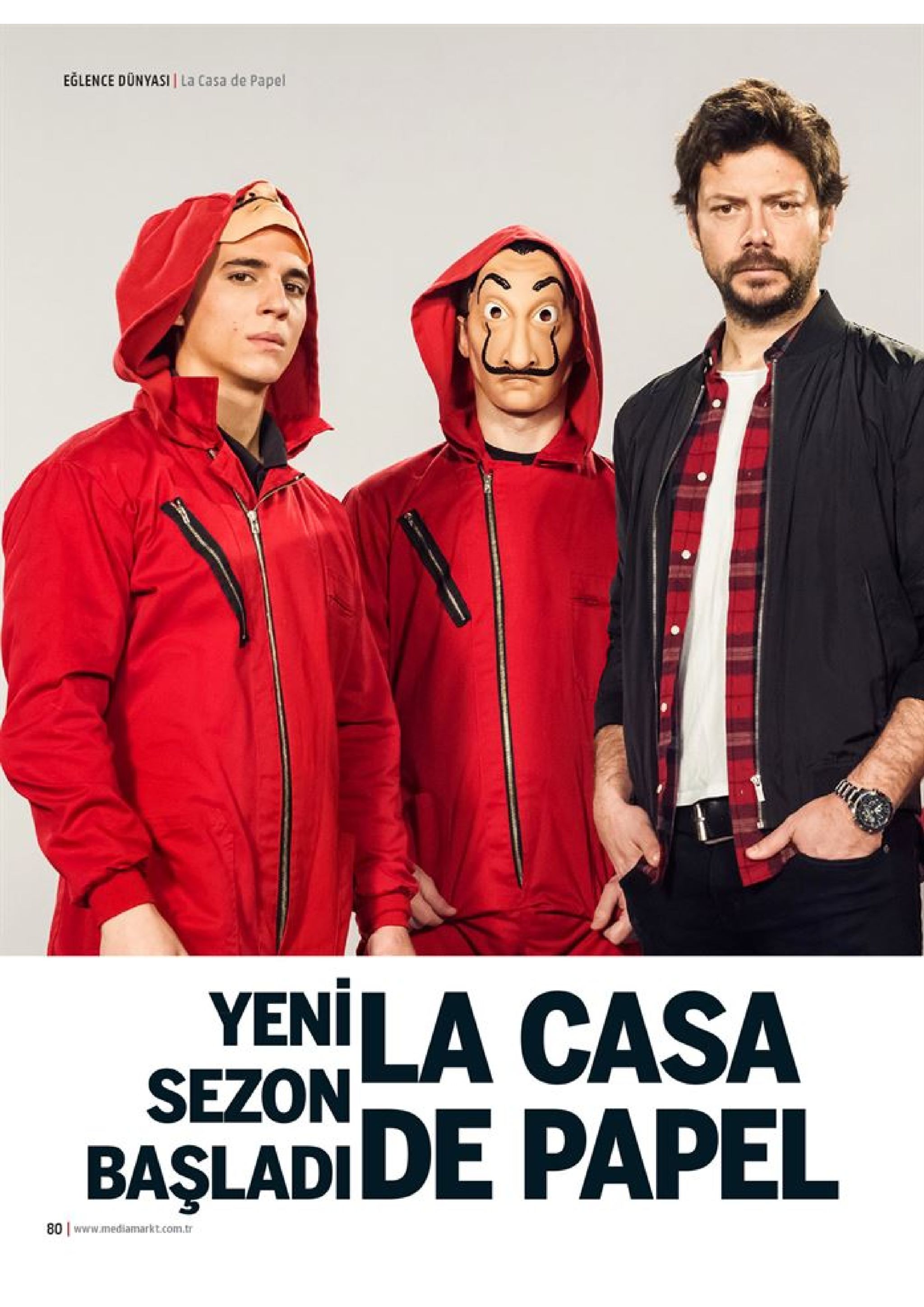 eglence dunyasi la casa de papel yenila casa sezon başladide papel 80 www.mediamarkt.com.tr 