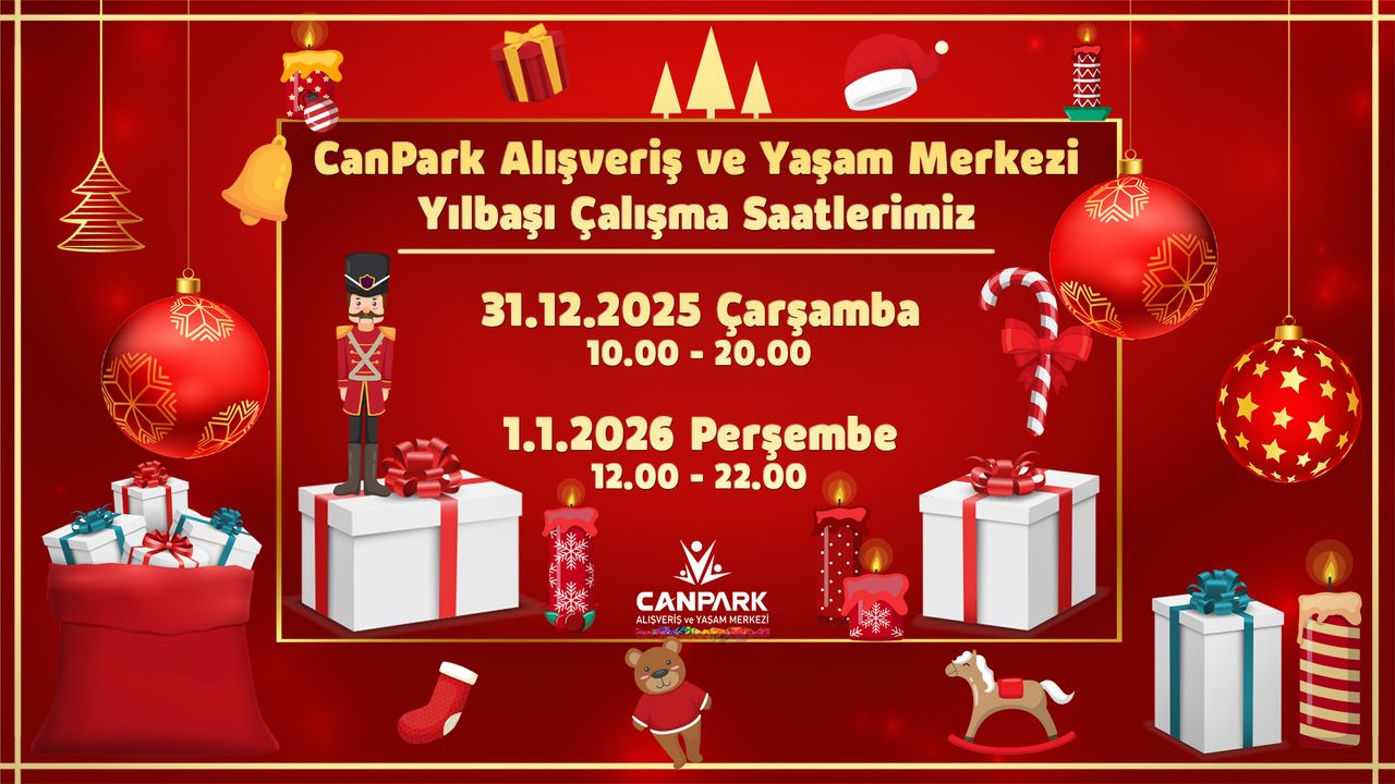 Yılbaşı alışverişleriniz için aradığınız adres CanPark AVM!