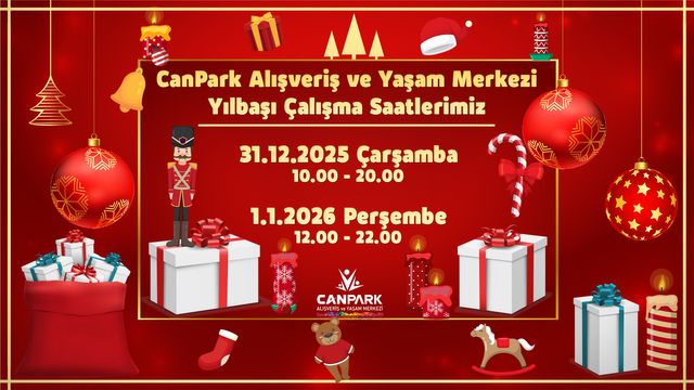 Yılbaşı alışverişleriniz için aradığınız adres CanPark AVM!