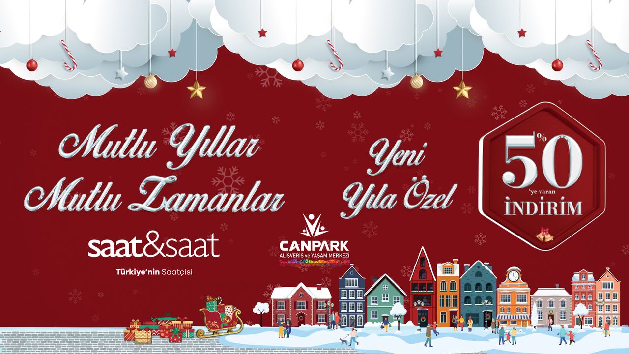 CanPark Saat&Saat'te yılbaşına özel %50 indirim sizi bekliyor. .