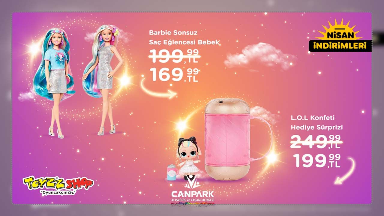 Canpark Toyzz Shop'un Nisan ayı fırsatları sizi bekliyor.