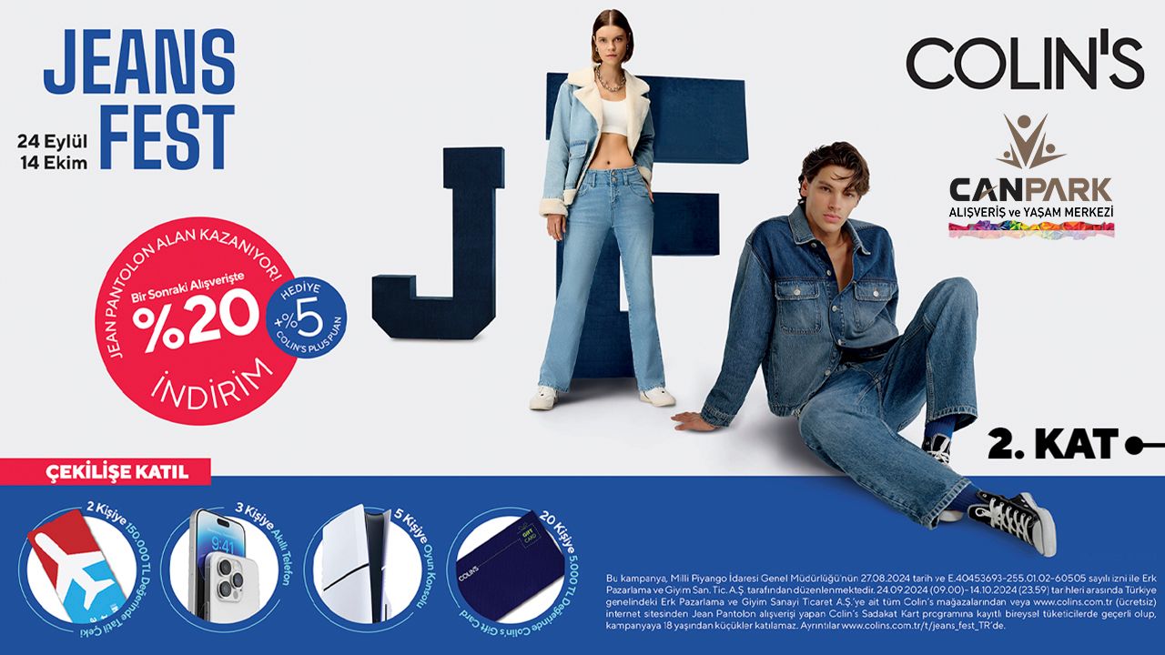 Anyone who buys Jeans from CanPark Colin's will join the raffle!