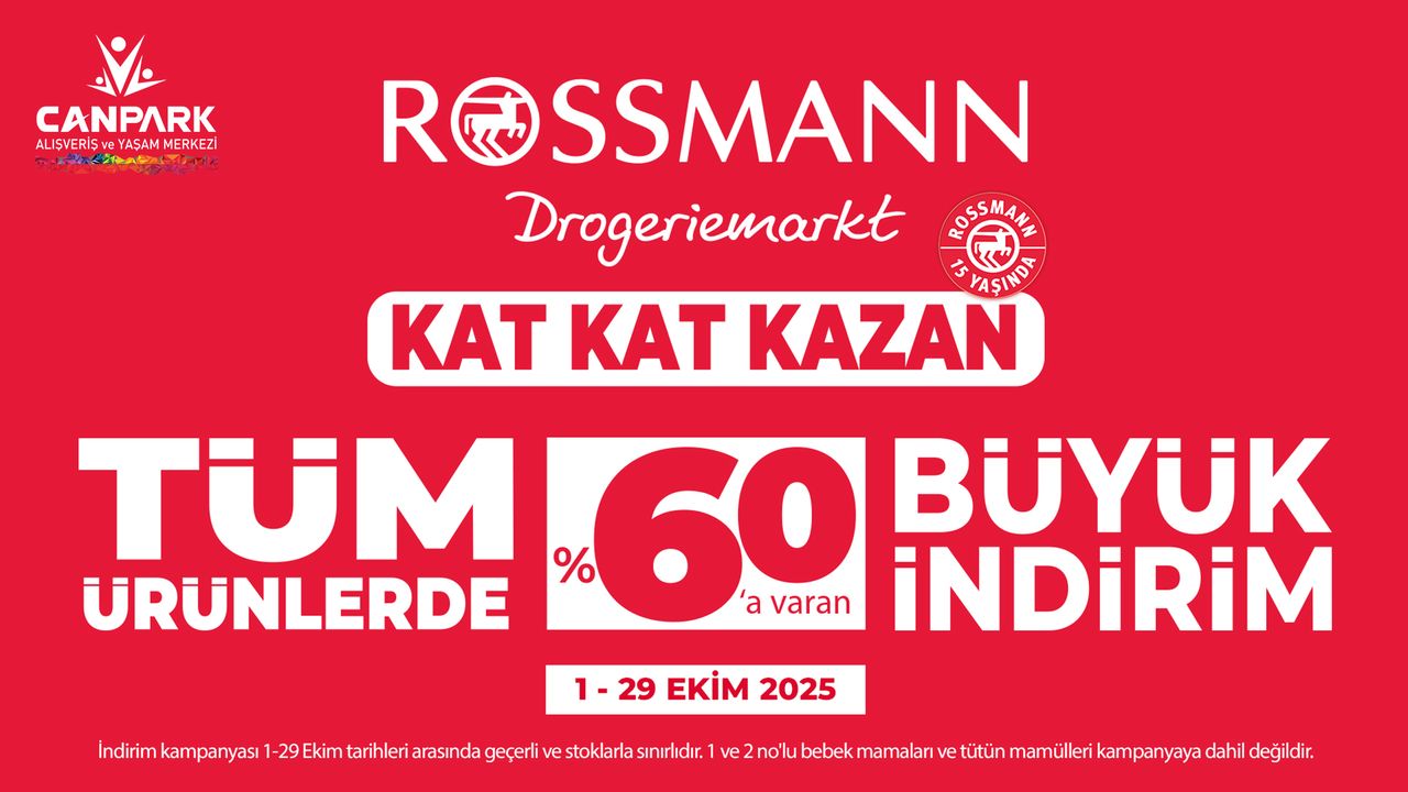 CanPark Rossmann'da kat kat kazan. 