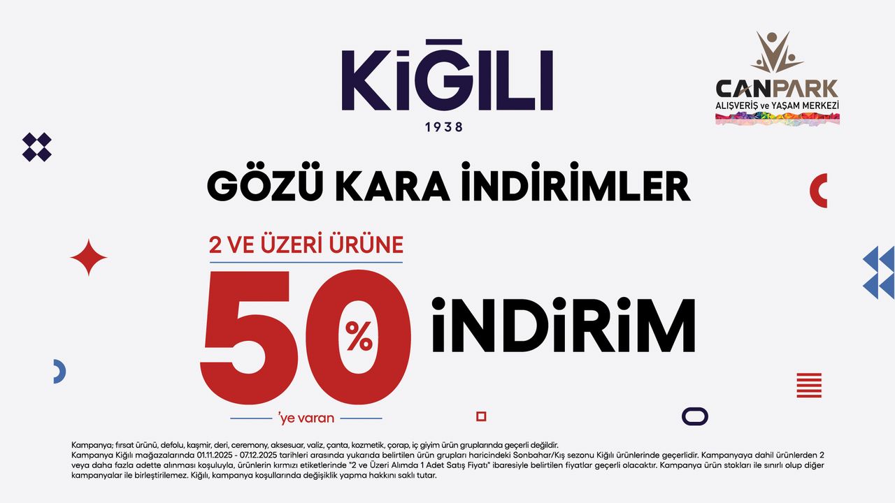 Gözü Kara İndirimler CanPark Kiğılı'da!