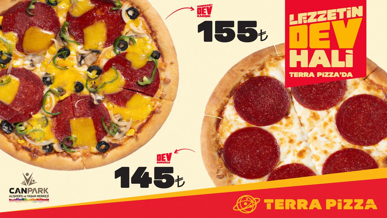 Don't miss giant peperoni pizza opportunities at CanPark Terra Pizza!🍕