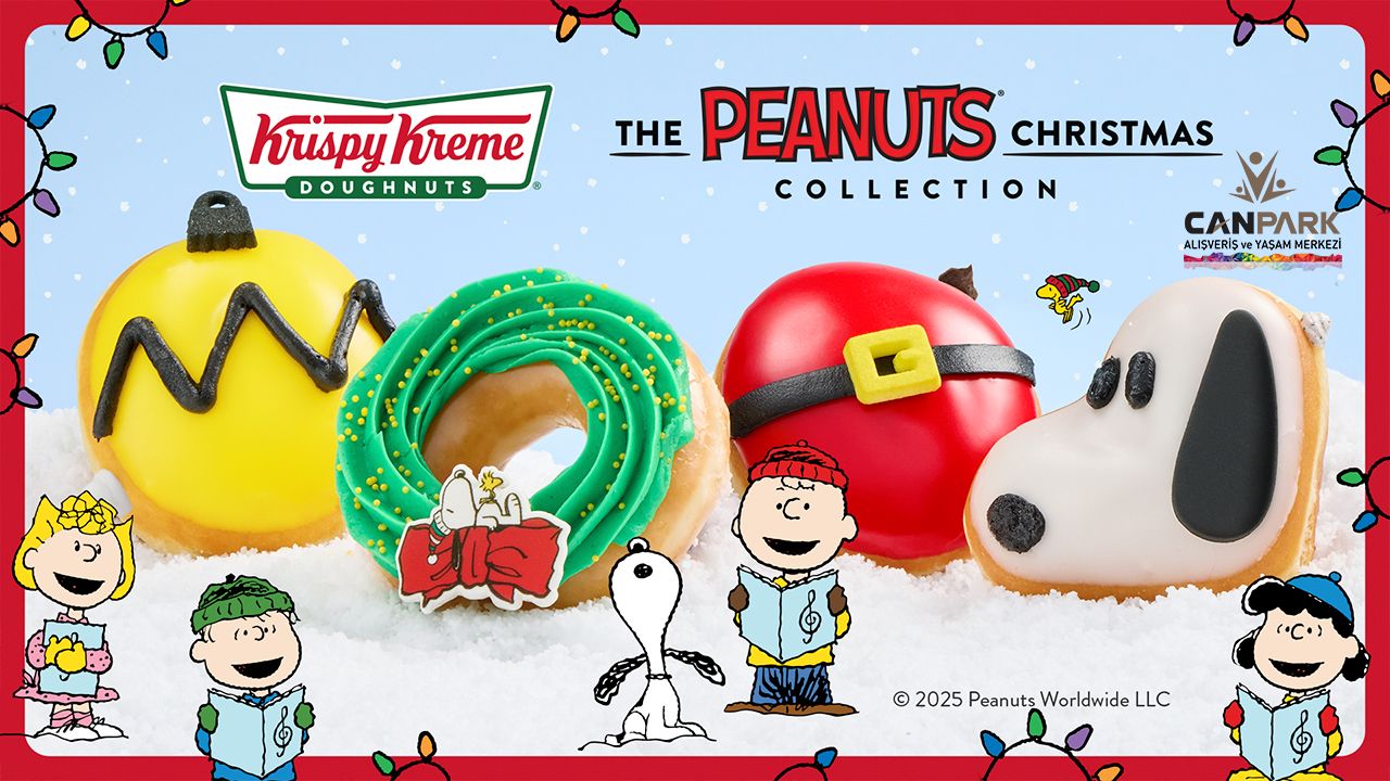 CanPark Krispy Kreme'de Peanuts Yılbaşı koleksiyonu. 