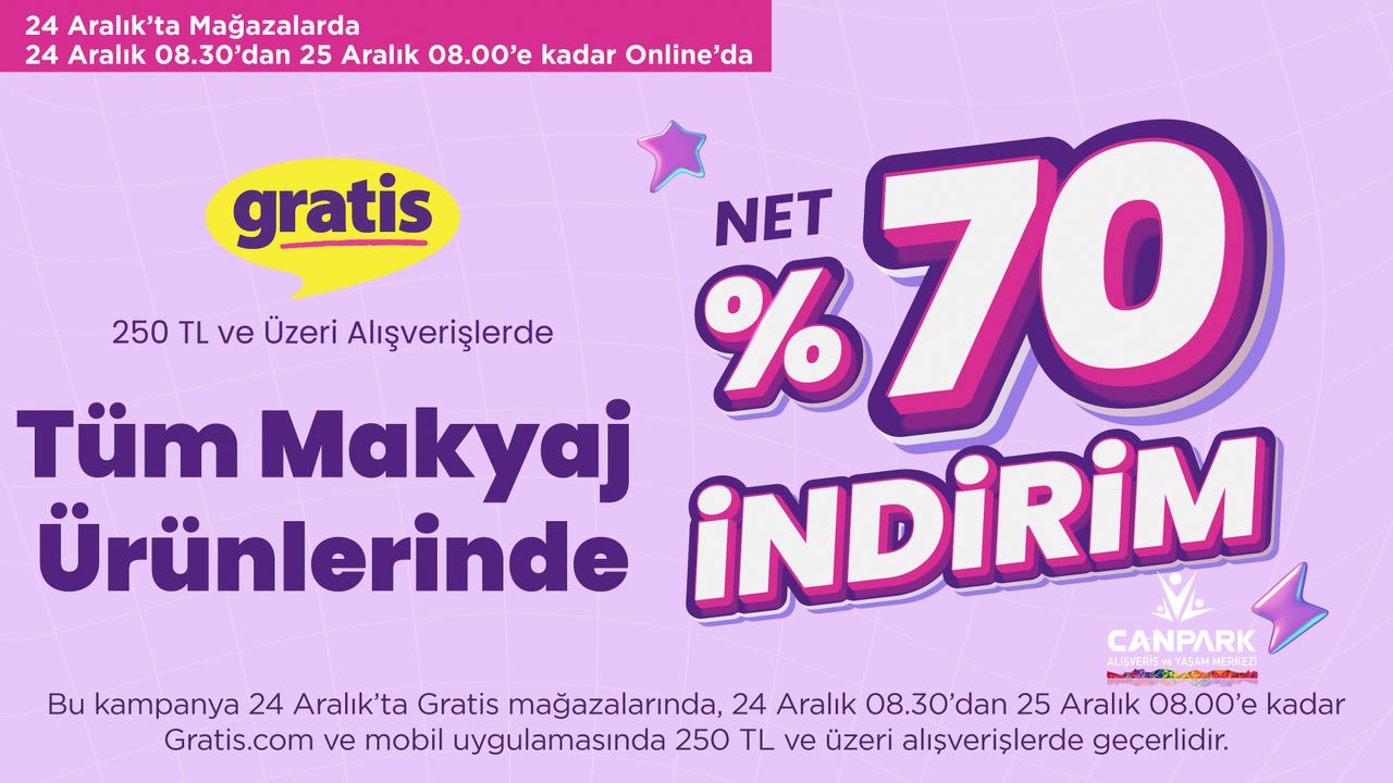 CanPark Gratis'de Fırsatlar sizi bekliyor.