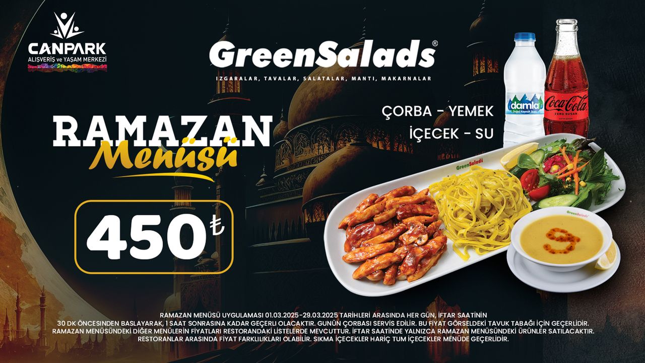 CanPark Green Salads Ramadan Menu is deilicious.
