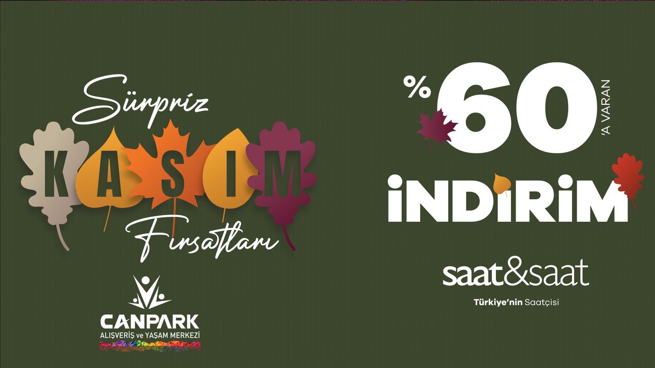 Don't miss CanPark Saat&Saat's %60 November discounts!