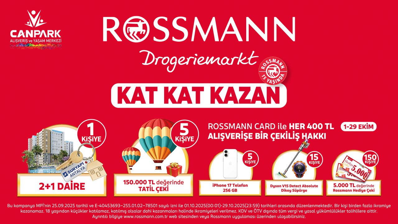 CanPark Rossman'da Büyük Çekiliş Sizi Bekliyor!