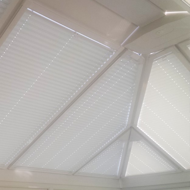 Conservatory Pleated Roof Blinds Made To Measure Pleated Roof Blinds