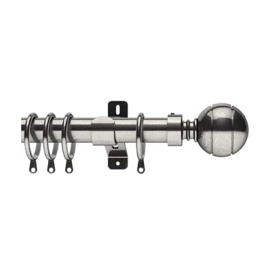Lexington Metal Pole in Satin Steel