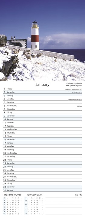 2027 Slim Month To View Spiral Bound Photo Wall Calendar Coasts 2027 Slim Month To View Spiral Bound Photo Wall Calendar Coasts