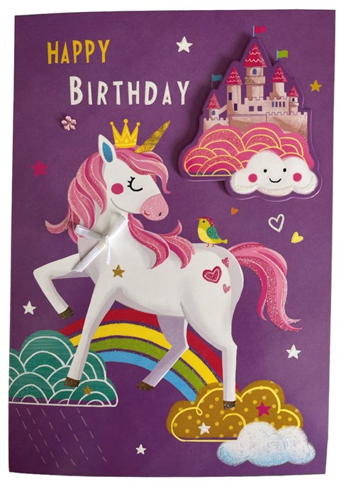 4 x Handmade Birthday Cards Assorted Multipack Childrens Kids Girls 7.75x5.25" 4 x Handmade Birthday Cards Assorted Multipack Childrens Kids Girls 7.75x5.25"