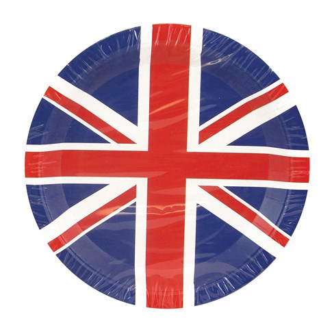 25 Piece Union Jack Tableware Party Set - Tablecover Napkins Plates Cups 25 Piece Union Jack Tableware Party Set - Tablecover Napkins Plates Cups