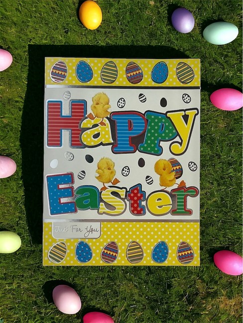 Pack of 12 Mixed Easter Cards 2 Designs - Cute Chick Bunny Decorated Eggs Pack of 12 Mixed Easter Cards 2 Designs - Cute Chick Bunny Decorated Eggs