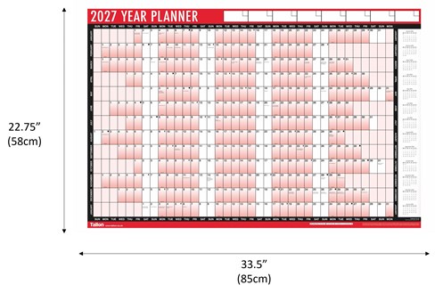 2027 A1 Laminated Yearly Wall Planner Calendar with Wipe Dry Pen Sticker Dots 2027 A1 Laminated Yearly Wall Planner Calendar with Wipe Dry Pen Sticker Dots