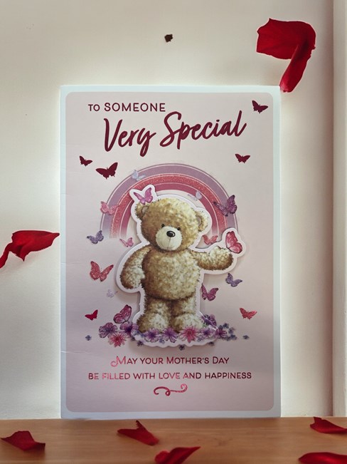 Someone Special Mother's Day Card - Cute Bear, Rainbow & Butterflies 9" x 6" Someone Special Mother's Day Card - Cute Bear, Rainbow & Butterflies 9" x 6"
