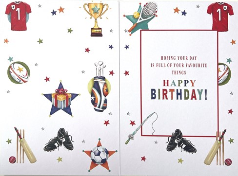 6 x Birthday Cards Assorted Multipack Male Various Designs 7.75x5.25" 6 x Birthday Cards Assorted Multipack Male Various Designs 7.75x5.25"