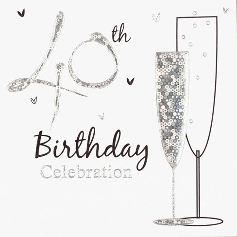 Multi Pack 36 Holographic 40th Birthday Party Card Invitations & Envelopes Multi Pack 36 Holographic 40th Birthday Party Card Invitations & Envelopes