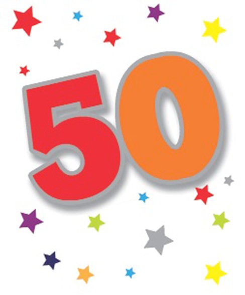 Special Age 50 Gift Wrapping Paper 1 Sheet & Matching Gift Tag - 50th Birthday Special Age 50 Gift Wrapping Paper 1 Sheet & Matching Gift Tag - 50th Birthday