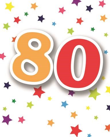Special Age 80 Gift Wrapping Paper 1 Sheet & Matching Gift Tag - 80th Birthday Special Age 80 Gift Wrapping Paper 1 Sheet & Matching Gift Tag - 80th Birthday