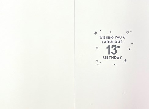 Teenager 13th Boy Birthday Card -Age 13 Blue Green Number Stars & Foil 7.5x5.25" Teenager 13th Boy Birthday Card -Age 13 Blue Green Number Stars & Foil 7.5x5.25"
