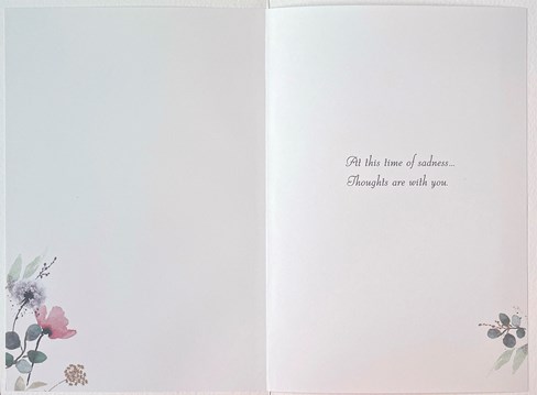 Jonny Javelin Loss of Mum Sympathy Card - Floral Wreath with Gold Foil 7.25x5.5" Jonny Javelin Loss of Mum Sympathy Card - Floral Wreath with Gold Foil 7.25x5.5"