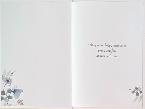 Jonny Javelin Loss Of Dad Sympathy Card - Floral Wreath with Gold Foil 7.25x5.5" Jonny Javelin Loss Of Dad Sympathy Card - Floral Wreath with Gold Foil 7.25x5.5"