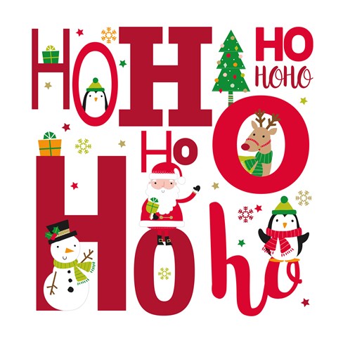 Pack of 20 Mini Square Christmas Cards - 2 Designs - Santa Ho Ho Snowman Penguin Pack of 20 Mini Square Christmas Cards - 2 Designs - Santa Ho Ho Snowman Penguin