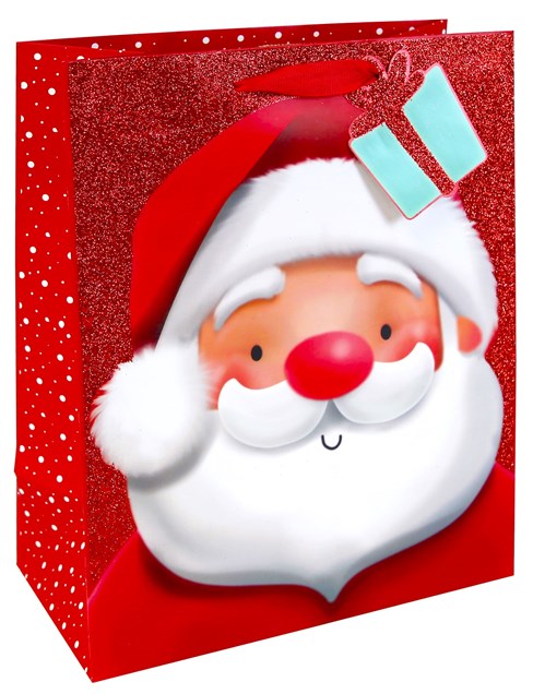 Set of 6 Large Christmas Gift Bags Handle & Tag - Mixed Cute Traditional Designs Set of 6 Large Christmas Gift Bags Handle & Tag - Mixed Cute Traditional Designs