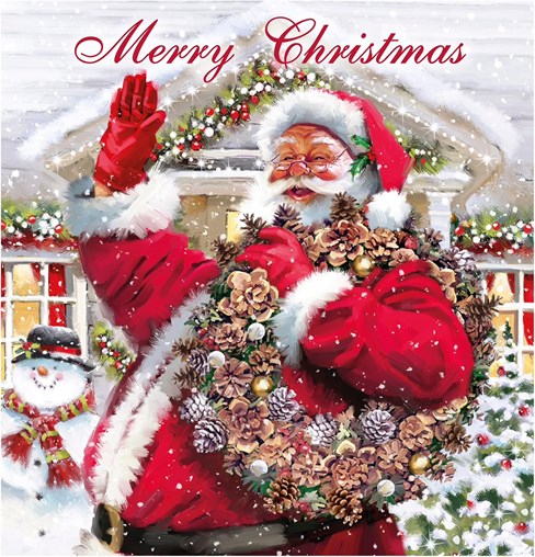 Box of 30 Family Christmas Cards - 6 Assorted Cute Traditional Designs Box of 30 Family Christmas Cards - 6 Assorted Cute Traditional Designs