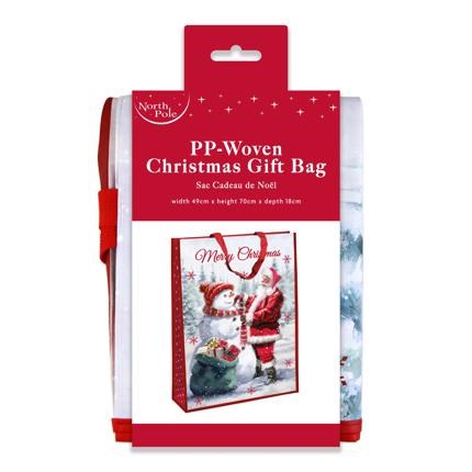Set of 2 Jumbo Christmas Bags Santa Sacks Bag for Life 28x19" Traditional Santa Set of 2 Jumbo Christmas Bags Santa Sacks Bag for Life 28x19" Traditional Santa