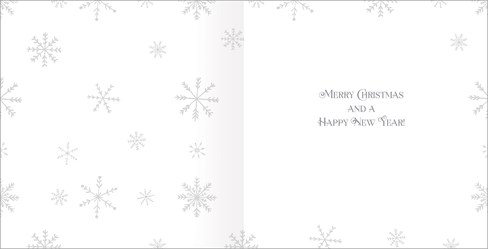 Box Of 24 Scenic Foiled Christmas Cards - 2 Designs - Santa and Gifts Gold Foil Box Of 24 Scenic Foiled Christmas Cards - 2 Designs - Santa and Gifts Gold Foil