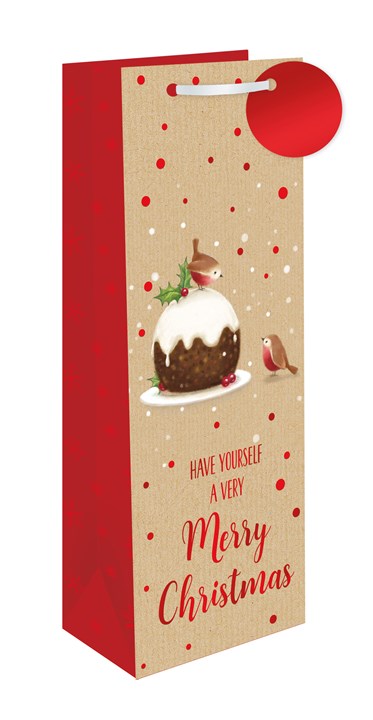 Set of 12 Christmas Wine Bottle Gift Bags with Tags - Traditional & Contemporary Set of 12 Christmas Wine Bottle Gift Bags with Tags - Traditional & Contemporary