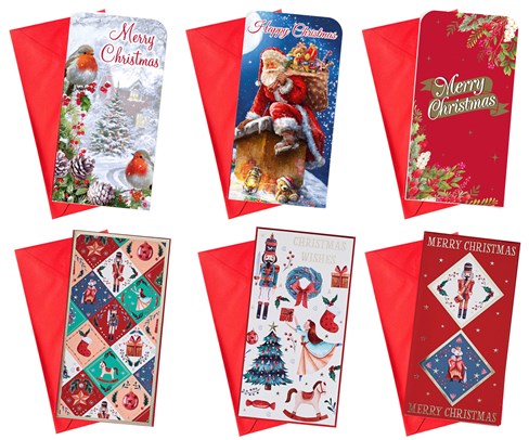Pack Of 12 Christmas Money Wallet Gift Cards & Envelopes Cute Modern Traditional Pack Of 12 Christmas Money Wallet Gift Cards & Envelopes Cute Modern Traditional