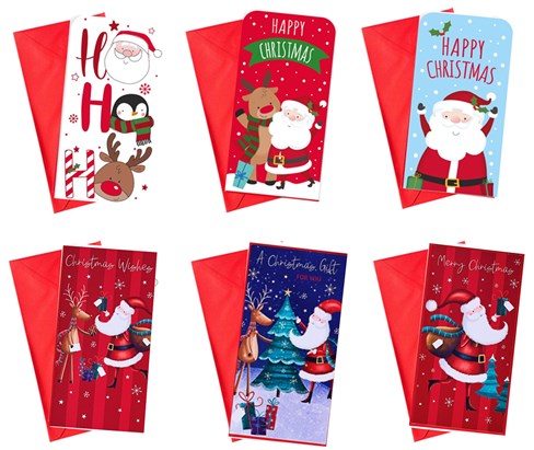 Pack Of 12 Christmas Money Wallet Gift Cards & Envelopes Cute Modern Traditional Pack Of 12 Christmas Money Wallet Gift Cards & Envelopes Cute Modern Traditional