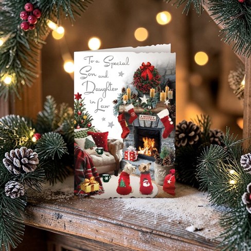 Jonny Javelin Son & Daughter-in-Law Christmas Card - Living Room 9x6.25" Jonny Javelin Son & Daughter-in-Law Christmas Card - Living Room 9x6.25"