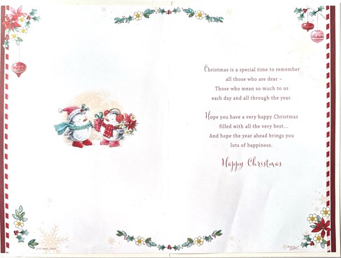 Nan & Grandad Christmas Card - Penguins Holding Gift with Glitter and Foil 9x6" Nan & Grandad Christmas Card - Penguins Holding Gift with Glitter and Foil 9x6"