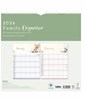 2026 Family Organiser Calendar 5 Column Memo Pad & Shopping List - Animals