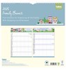 2025 Family Organiser Calendar 5 Column with Memo Pad & Shopping List - Seaside