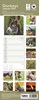 2027 Slim Month To View Spiral Bound Photo Wall Calendar - Donkeys