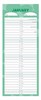 2027 Slim Month To View Spiral Bound 2 Column Wall Calendar - Blue & Green