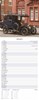 2027 Slim Month To View Spiral Bound Photo Wall Calendar - Vintage Transport