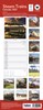 2027 Slim Month To View Spiral Bound Transport Photo Wall Calendar - Trains
